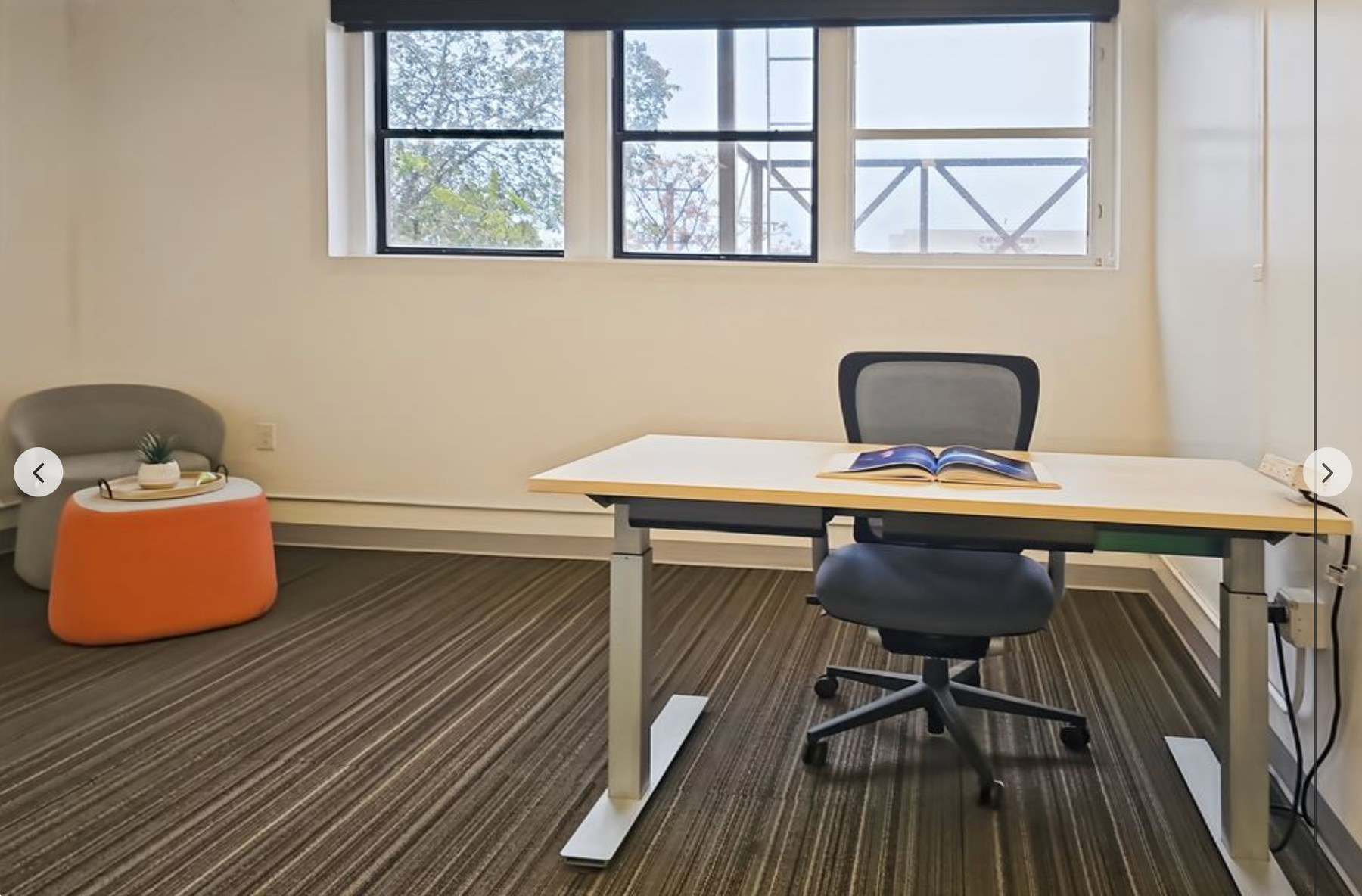 Third-floor office area